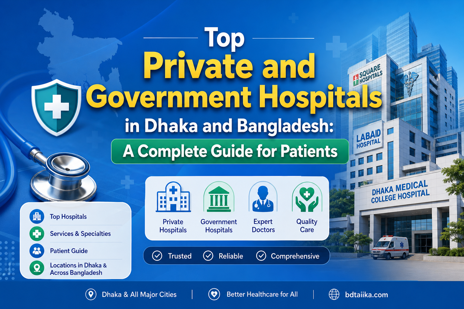 Top 20 Private Hospitals in Dhaka & Bangladesh | Top 10 Government ...